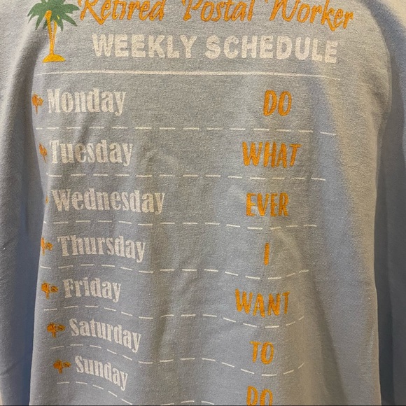 NWT Gildan Ultra Cotton Retired Postal Worker T-Shirt Ladies 3XL - Picture 2 of 9